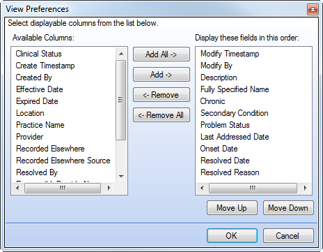 View Preferences