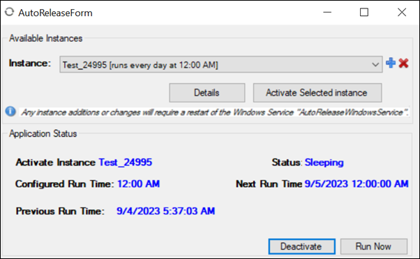 AutoReleaseForm Window