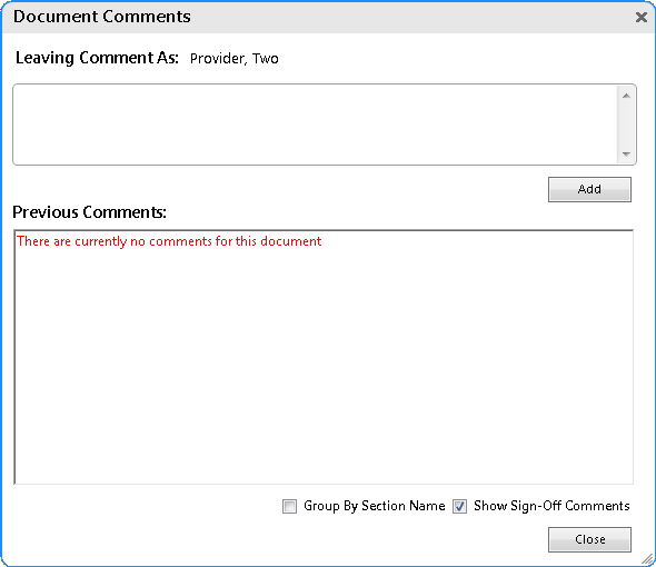 Document Comments