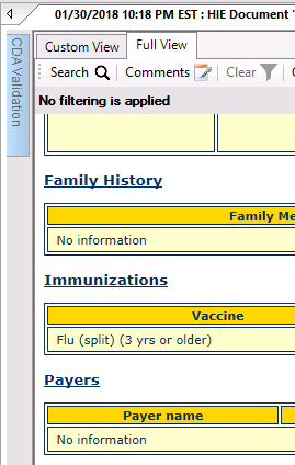 Underlined Headers that Link to Table of Contents