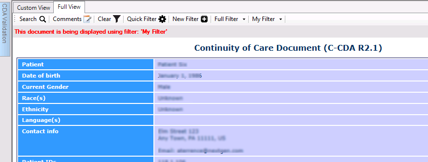 Filtering Message