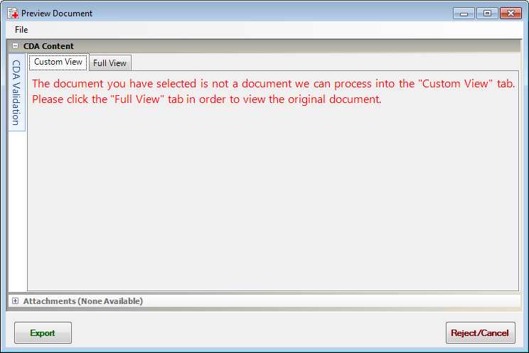 Warning for CCR in Custom View