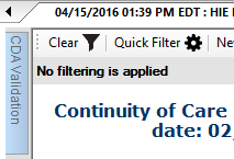 CDA Validation Button