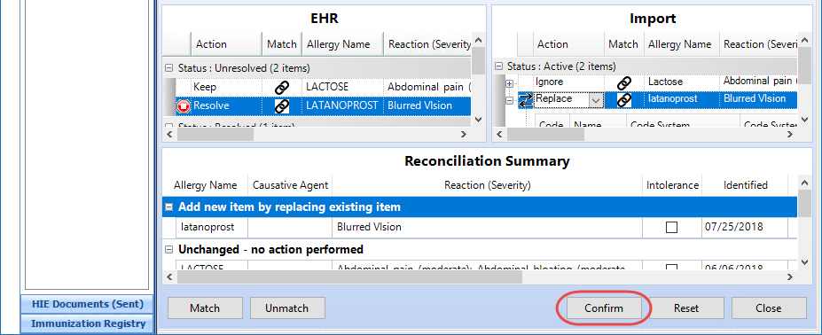 Confirm Button