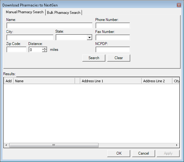 Download Pharmacies to NextGen