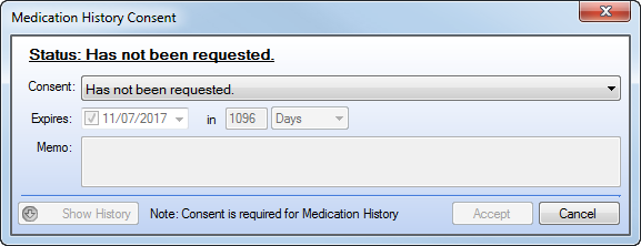 Medication History Consent