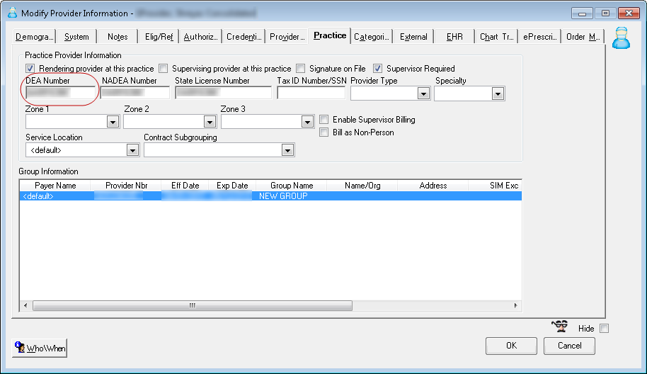 Modify Provider Information