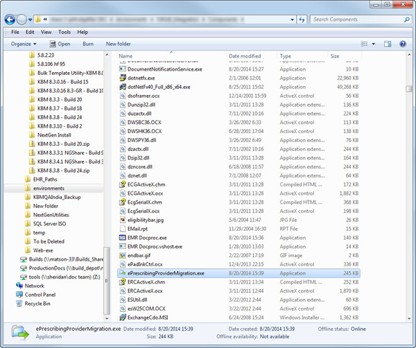 ePrescribing ProviderMigration.exe