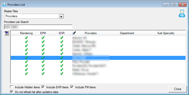 Providers List