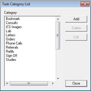 Task Category List