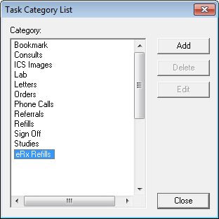 Task Category List