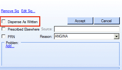 Dispense as Written