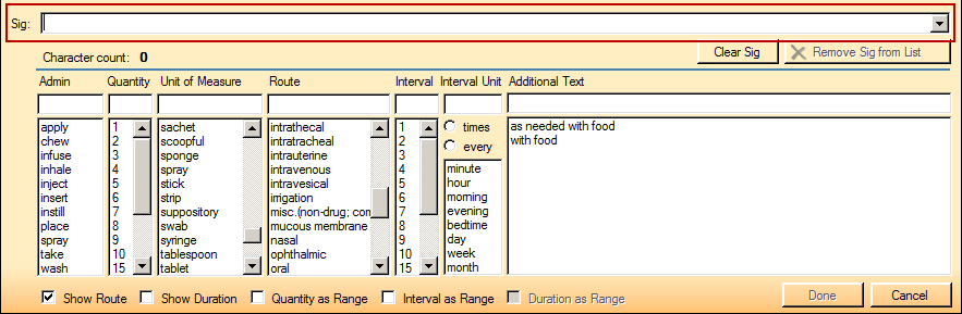 Sig Builder