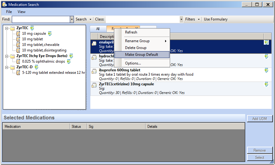 Make Group Default