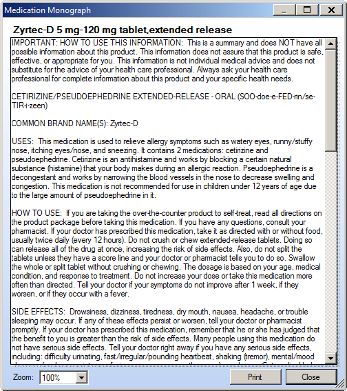 Medication Monograph
