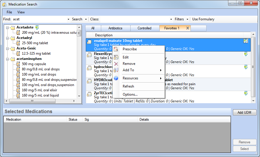 Medication Search