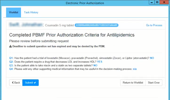 Electronic Prior Authorization