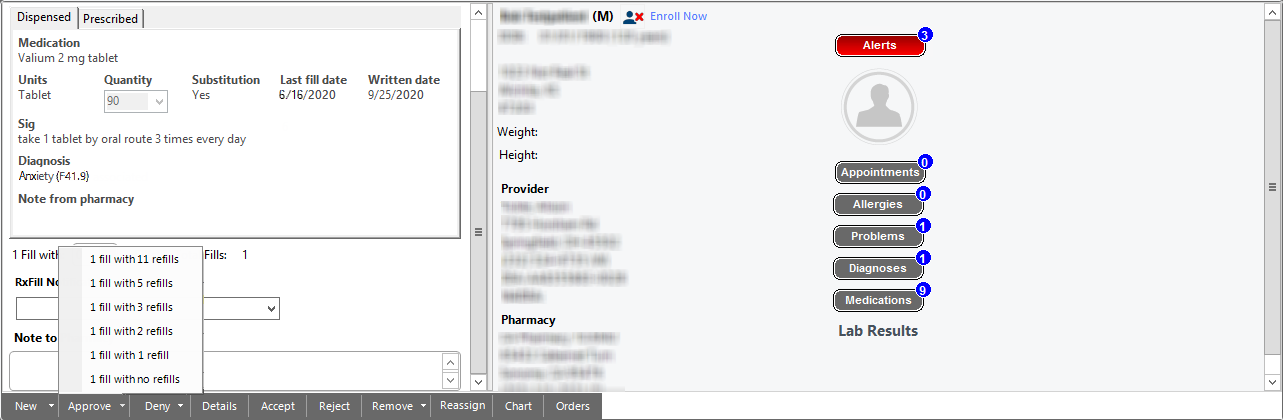 Fill options