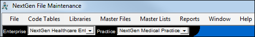 NextGen File Maintenance