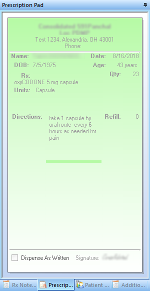 Prescription Pad