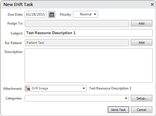 New EHR Task