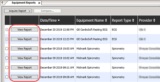 View Report buttons