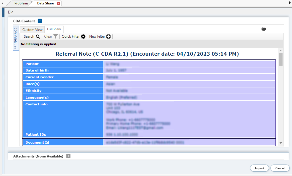 Document Preview During Import