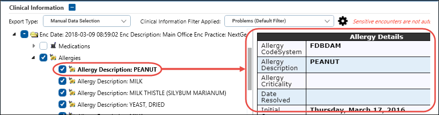 Viewing Details for an Item