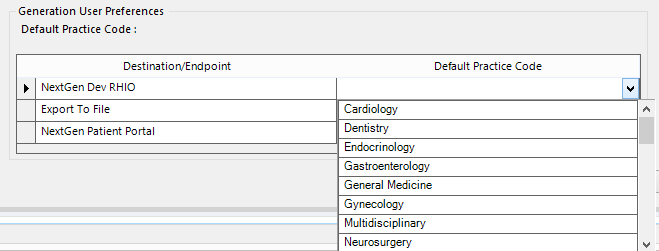 Default Practice Code