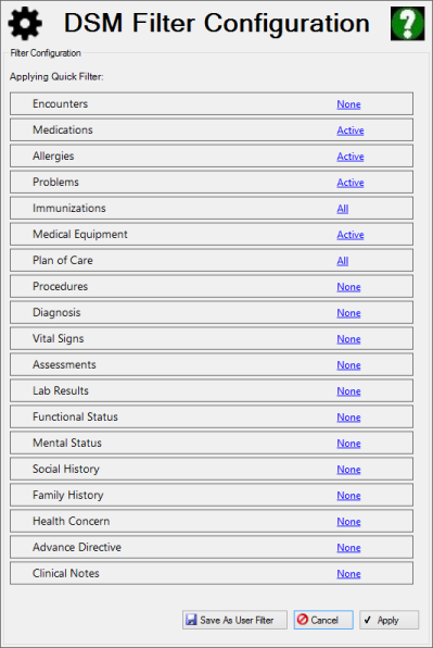 Configure a Quick Filter