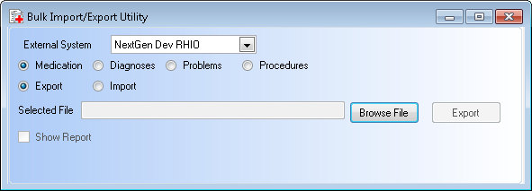 Bulk Import/Export Utility