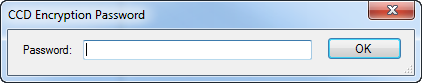 CCD Encryption Password Window