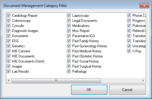 Document Management Category Filter