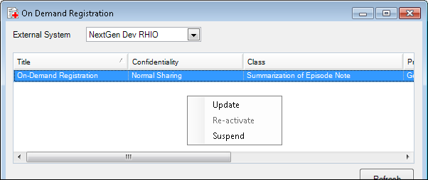 Displaying Menu Options