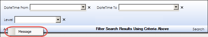 List of Hidden Search Criteria Fields