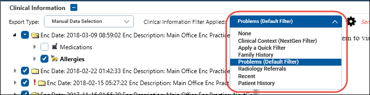 Select a Filter