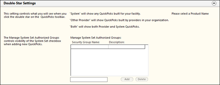 Double-Star Settings
