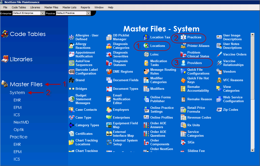 nextgen file maintenance