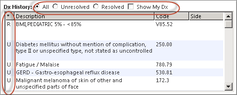 dx history window
