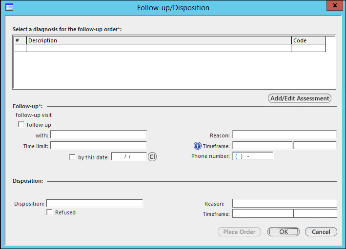 follow-up/disposition