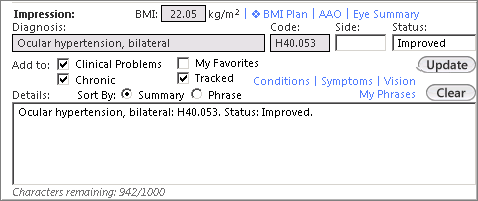 asssesment plan details panel