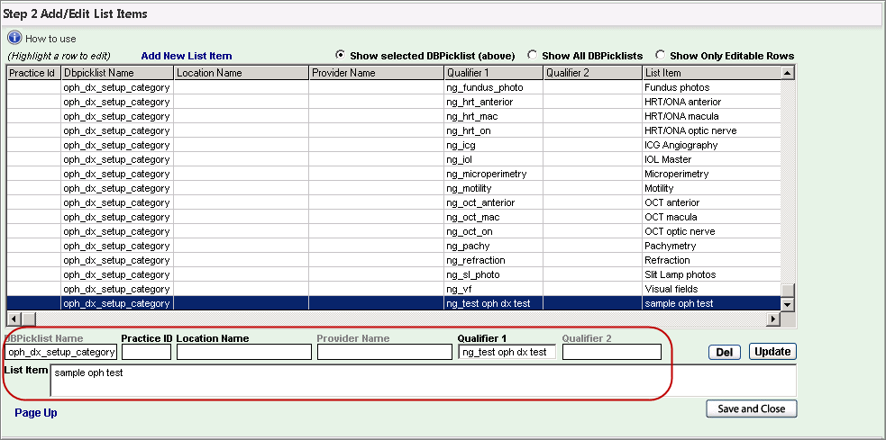oph_dx_setup_category db picklist