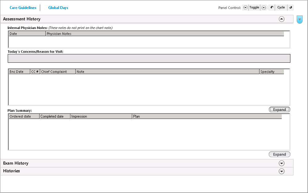 provider summary oph template
