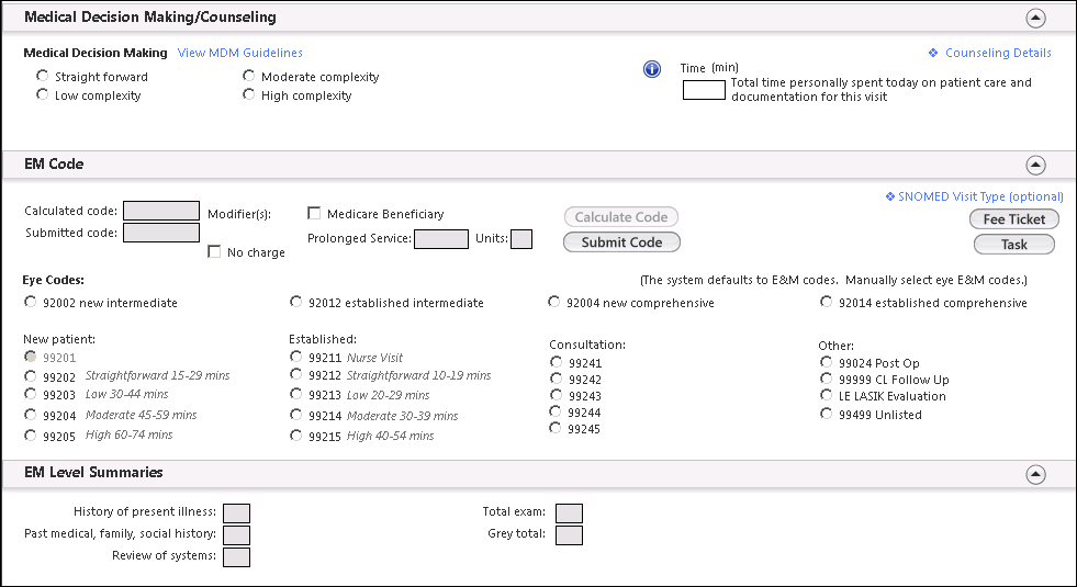 medication decision making/counseling template