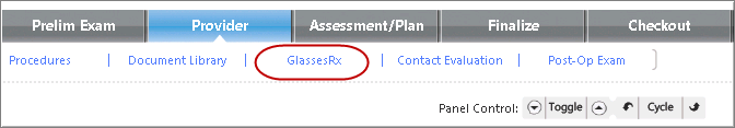 eyeglasses rx - oph template