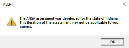 ANSA Template application Message