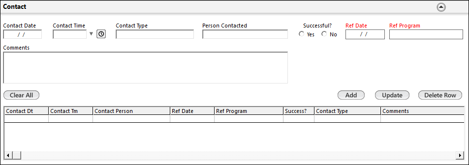 Referral Contact Panel