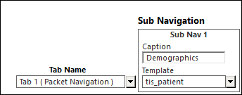 Tabs & Sub Navigation panel