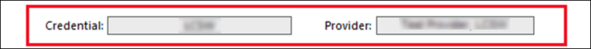 Credentials