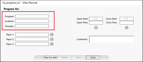 Program Window